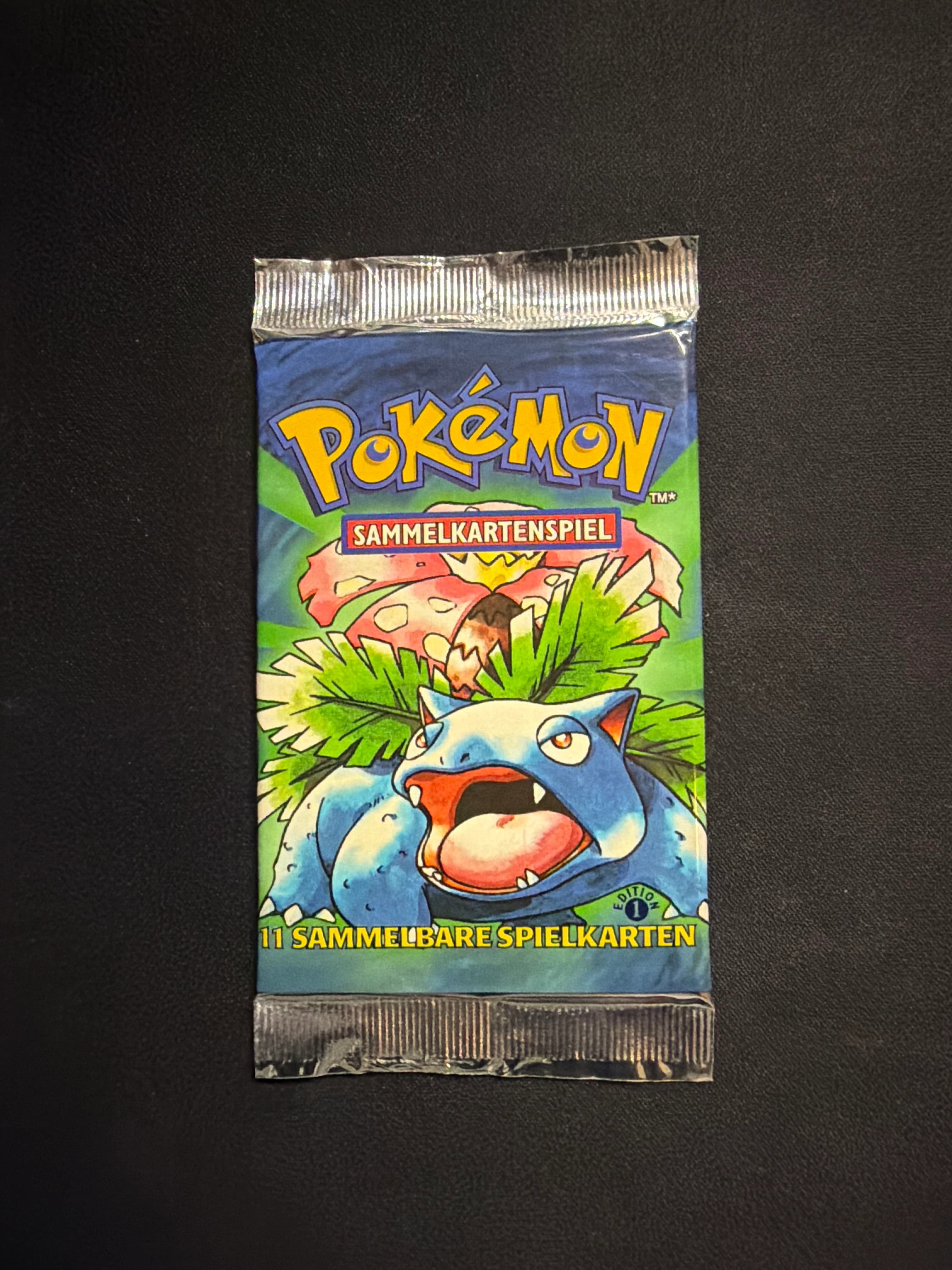 Booster Pokemon Set de Base Edition 1 Bisaflor Sealed Wizards German DE