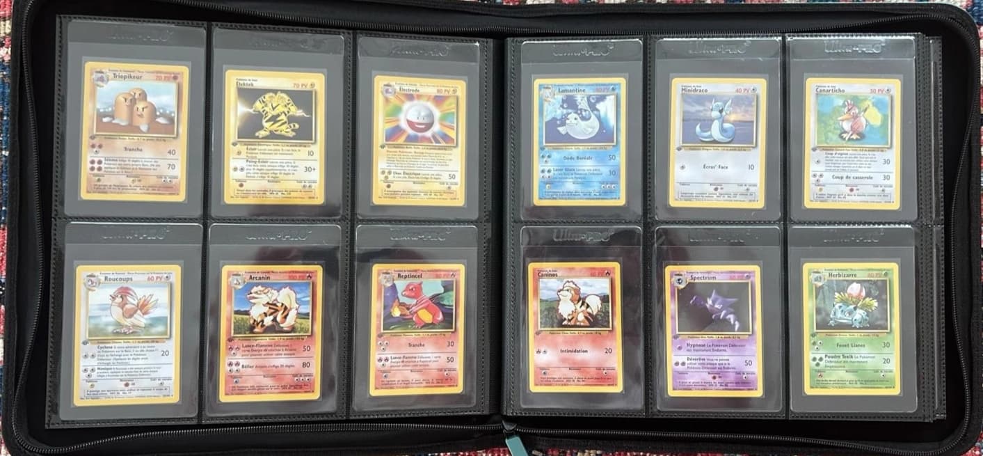 Lot complet de 86 cartes No Holo Set de Base Édition 1