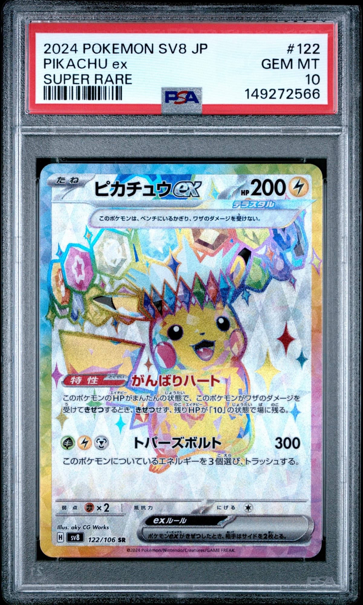Pikachu ex 122/106