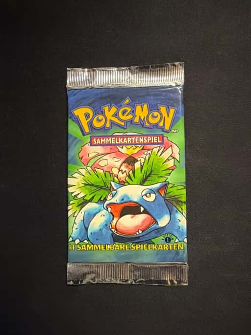 Booster Pokemon Set de Base Edition 1 Bisaflor Sealed Wizards German DE