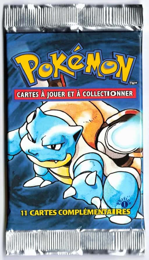 Booster Pokemon Set de base Edition 1 Tortank Scellé Wizards Léger