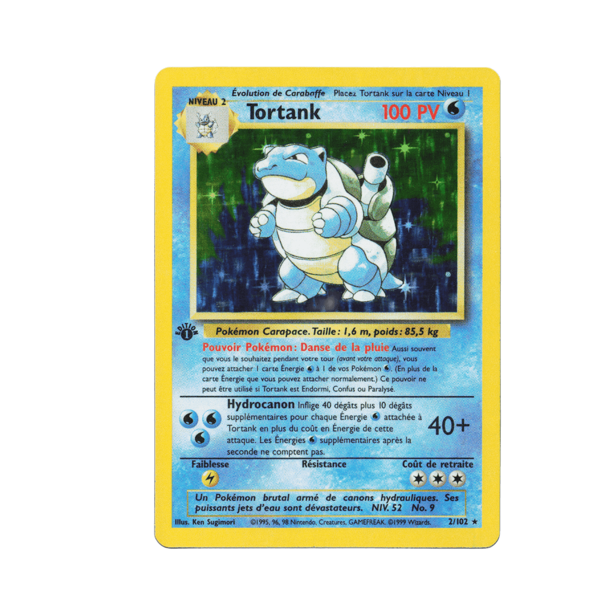 Tortank Set de Base 2/102 holographique 1ère édition