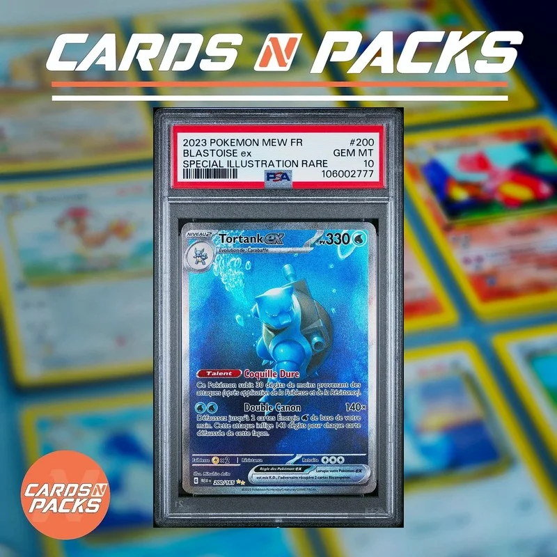 Karta Pokémon Blastoise ex 200/165 (Zestaw 151) - Cards N Packs