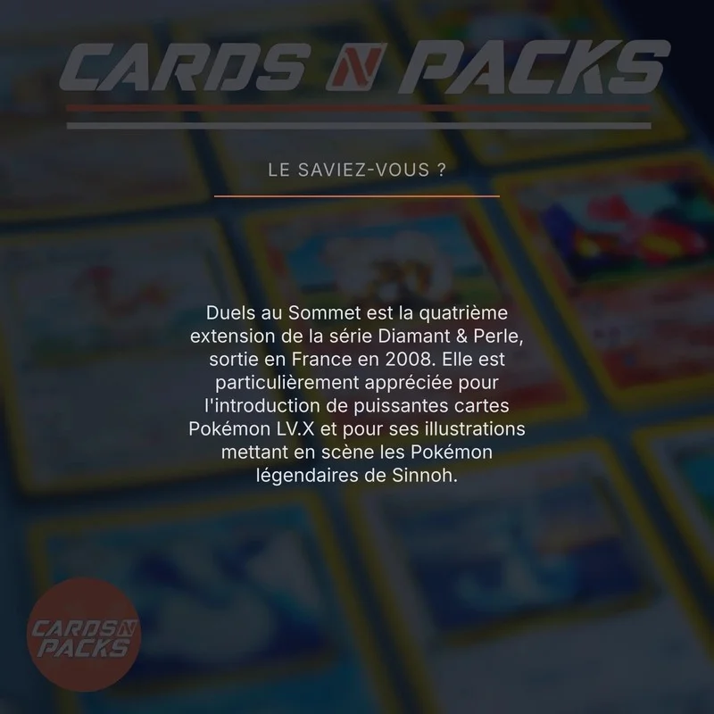 Booster Diamant & Perle Duels au Sommet Palkia NEUF Diamant & Perle - Cards N Packs