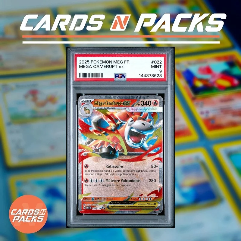 Mega Camerupt ex Pokémon Card 22/132 – XY Primal Clash - Cards N Packs