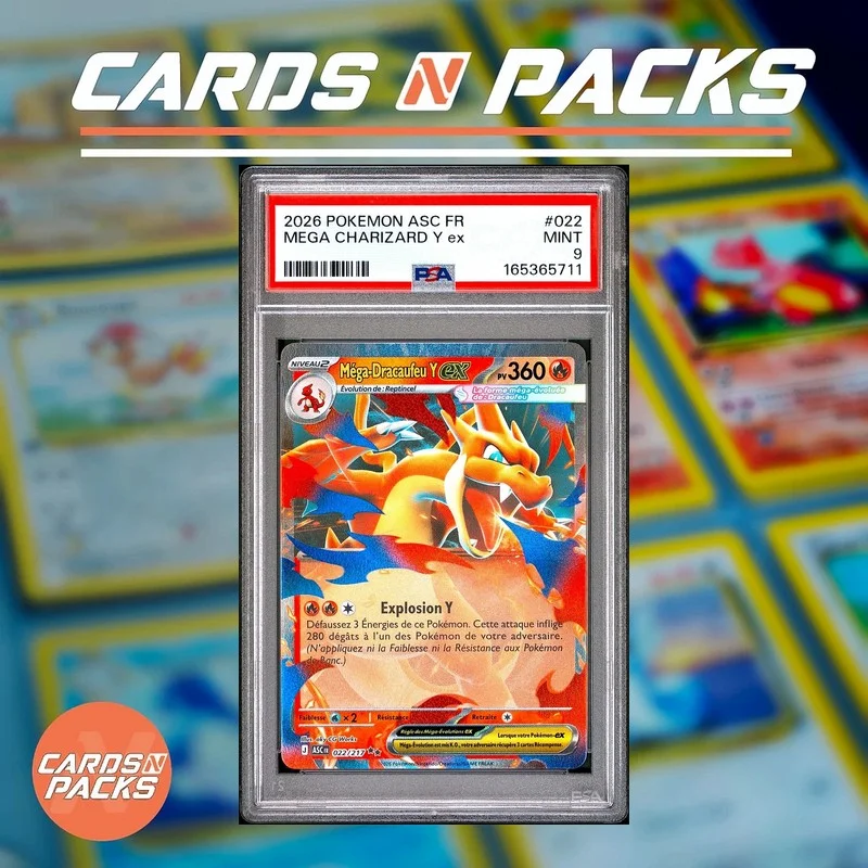Méga Dracaufeu Y 022/217 — PSA 10 - Cards N Packs