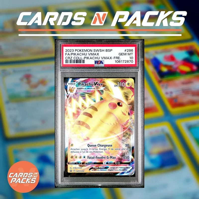 Pikachu VMAX — affordable modern PSA 10 graded card