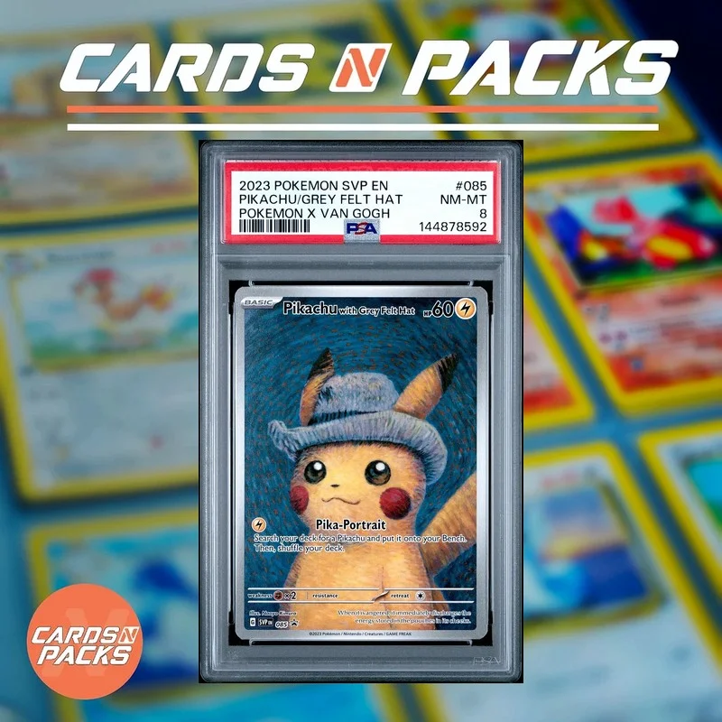 Pikachu with Grey Felt Hat POKEMON X VAN GOGH - Cards N Packs
