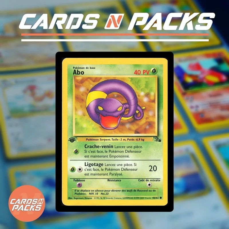Pokémon Card Ekans 46/62 Fossil 1st Edition - Cards N Packs
