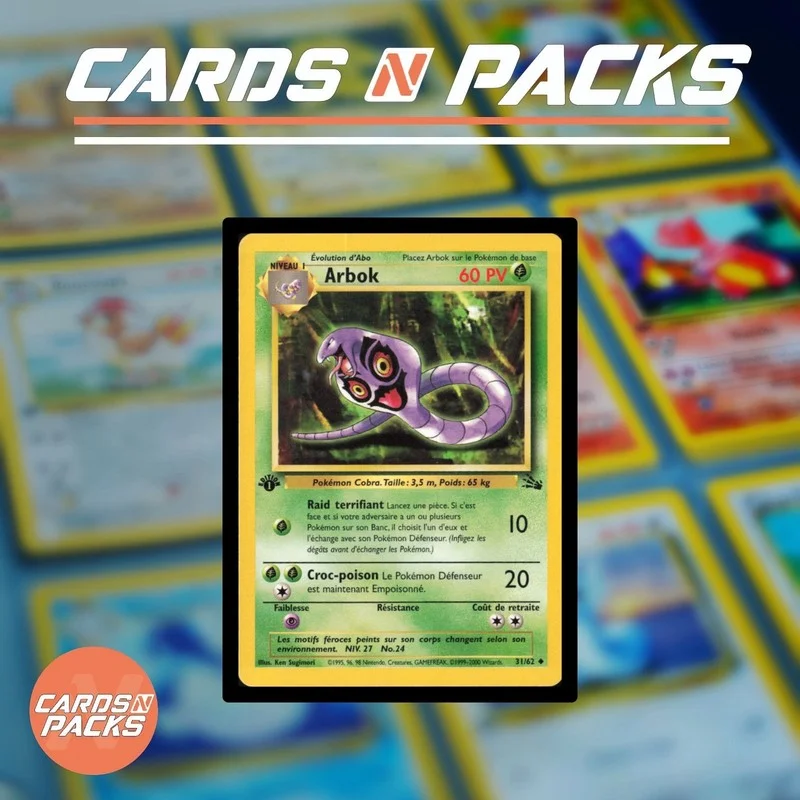 Arbok 31/62 Fossile - Cards N Packs