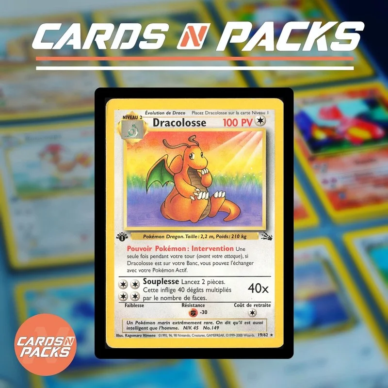 Dracolosse 19/62 Fossile - Cards N Packs