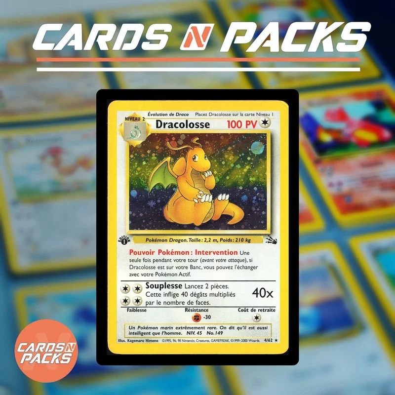 Dracolosse 4/62 Fossile - Cards N Packs