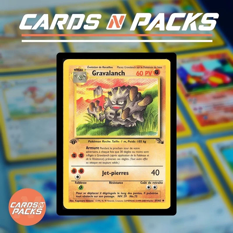 Karta Pokémon Graveler 37/62 Fossil 1st Edition - Cards N Packs