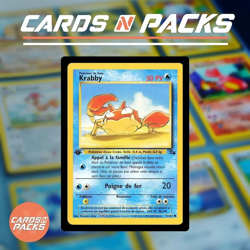 Krabby 51/62 Fossil - Cards N Packs