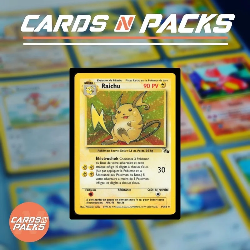 Raichu 14/62 Fossile - Cards N Packs