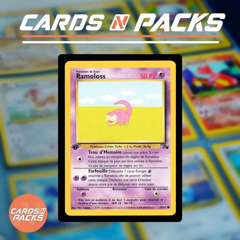 Slowpoke 55/62 – Fossil 1. Edycja (Non - Cards N Packs