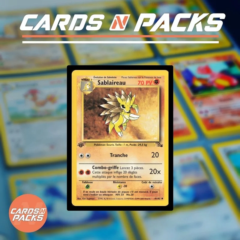 Sablaireau 41/62 Fossile - Cards N Packs