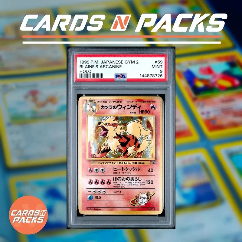 Blaine's Arcanine Gym Challenge - Cards N Packs