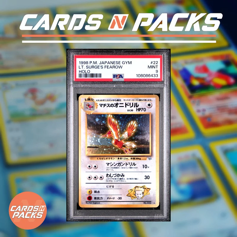 LT Surge Fearow 22 Gym Heroes - Cards N Packs