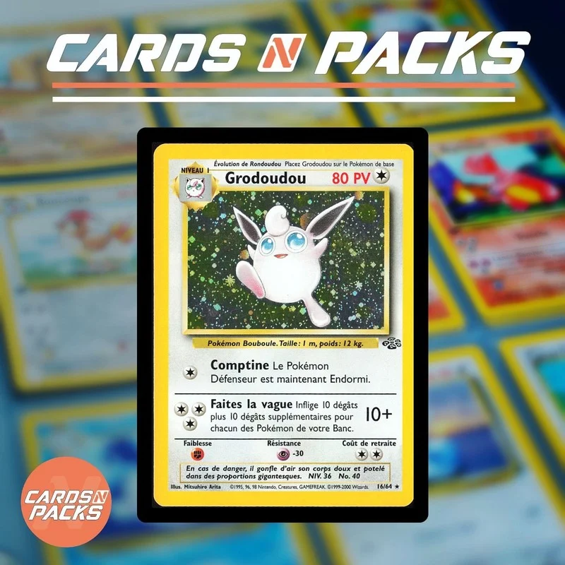 Carte Pokémon Grodoudou Holo 16/64 - Jungle Édition 2 - Cards N Packs