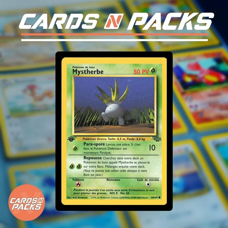 Karta Pokémon Oddish 58/64 Jungle 1st Edition Non-Holo - Cards N Packs
