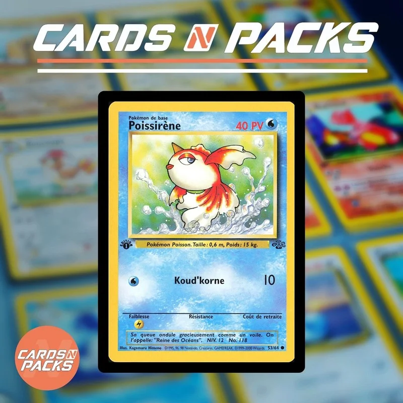 Karta Pokémon Goldeen 53/64 Jungle - Edycja 1 - Cards N Packs