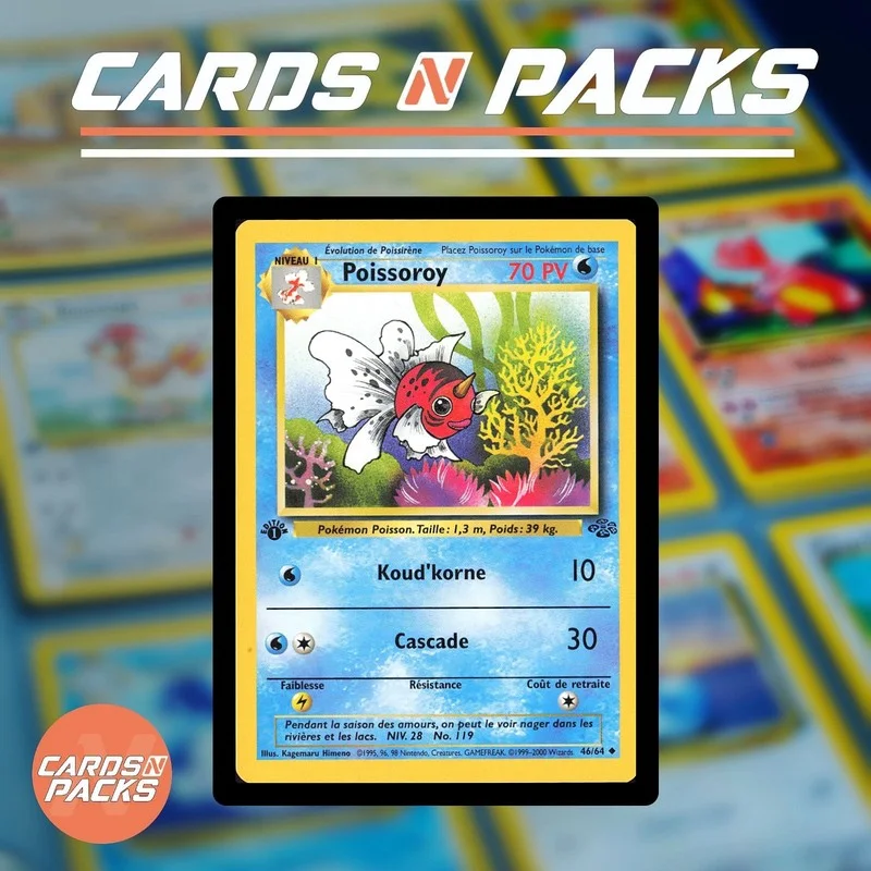 Karta Pokémon Seaking 46/64 Jungle 1st Edition - Cards N Packs