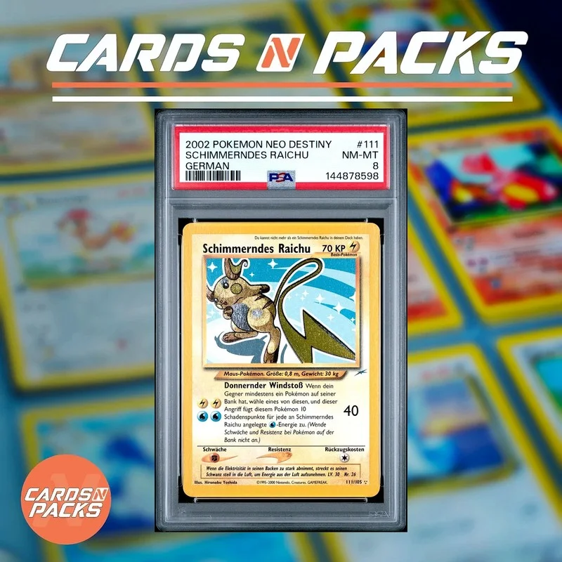 Schimmerndes Raichu 111/105 Neo Destiny - Cards N Packs