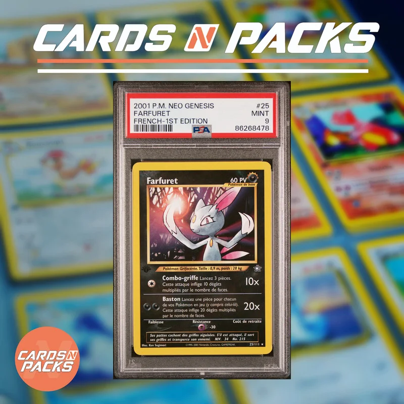 Carte Pokémon Farfuret 25/111 Neo Genesis 1ère Édition - Cards N Packs