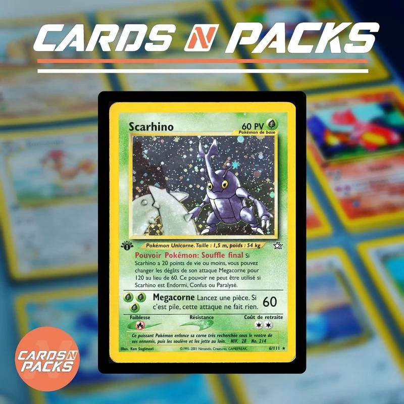 Karta Pokémon Heracross 6/111 Holo 1st Edition Neo Genesis - Cards N Packs