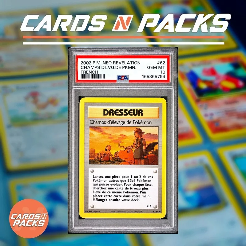 Champs d'Élevage de Pokémon 62/64 — PSA 10 - Cards N Packs