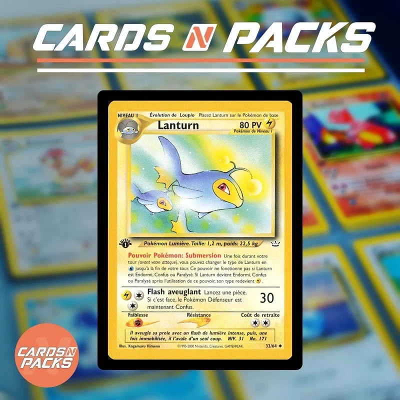 Carte Pokémon Lanturn 32/64 Neo Revelation 1ère Édition - Cards N Packs