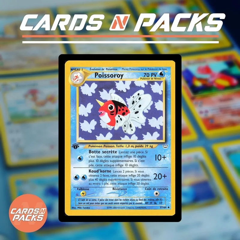 Poissoroy 37/64 Neo Revelation - Cards N Packs