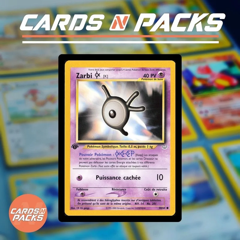 Carte Pokémon Zarbi K 58/64 Neo Revelation 1ère Édition - Cards N Packs