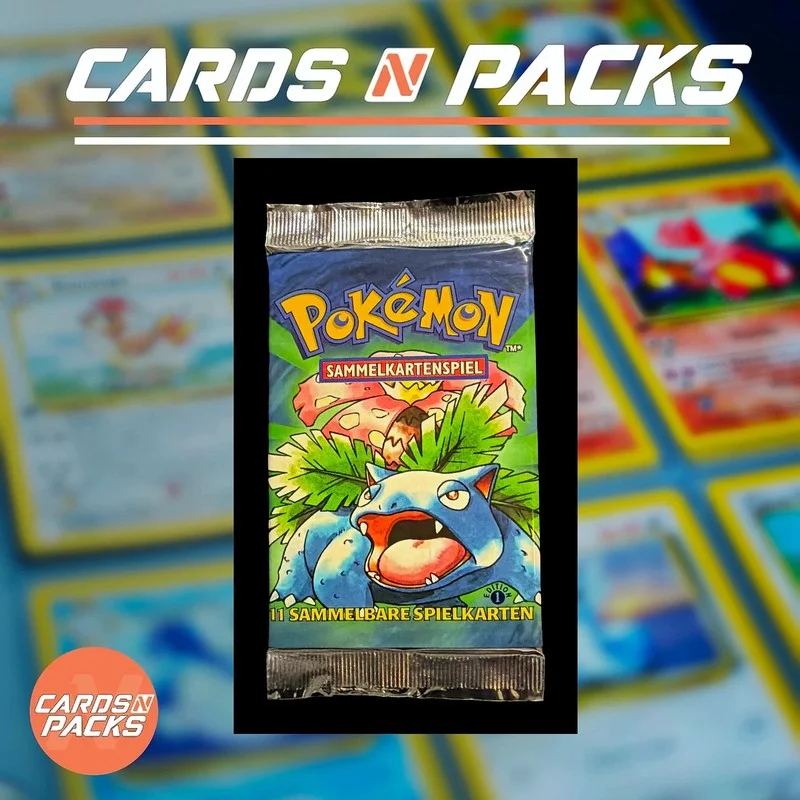 Sealed Pokémon TCG Base Set 1st Edition Booster Pack - Cards N Packs