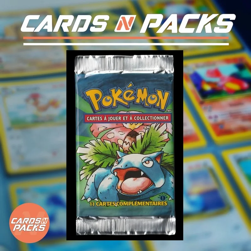 Booster Set de Base Édition 1 FLORIZARRE Lourd HOLO Garantie Set de Base - Cards N Packs