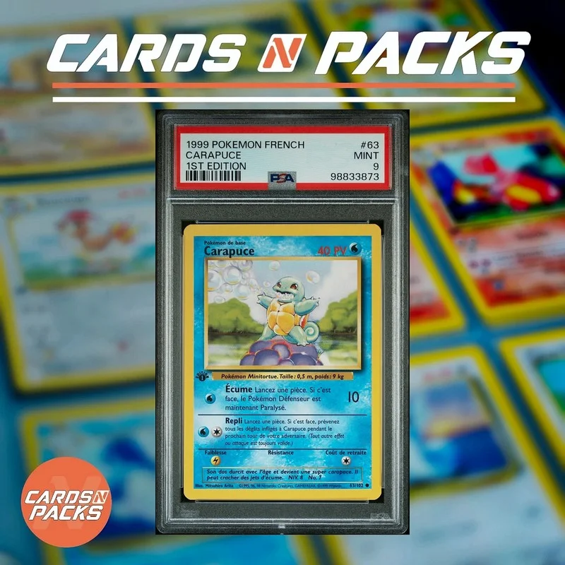 Carapuce 63/102 Set de Base Édition 1 - Cards N Packs