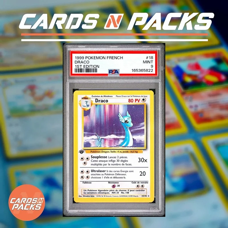 Draco 18/102 — PSA 9 - Cards N Packs