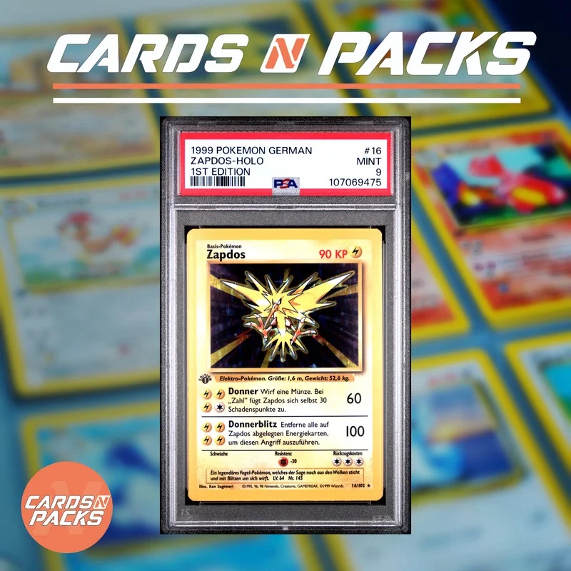 Carte Pokémon Electhor 16/102 Set de Base 1ère Édition Holo - Cards N Packs