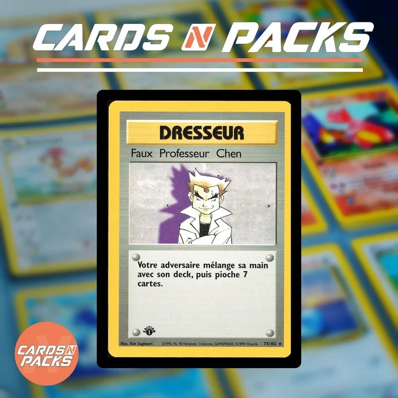 Pokémon Card Imposter Professor Oak 73/102 Base Set 1st Edition - Cards N Packs