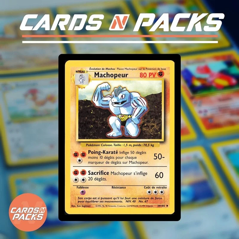 Machopeur 34/102 Set de Base - Cards N Packs