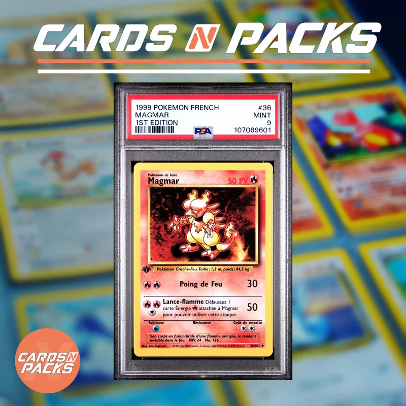 Magmar 36/102 Set de Base - Cards N Packs