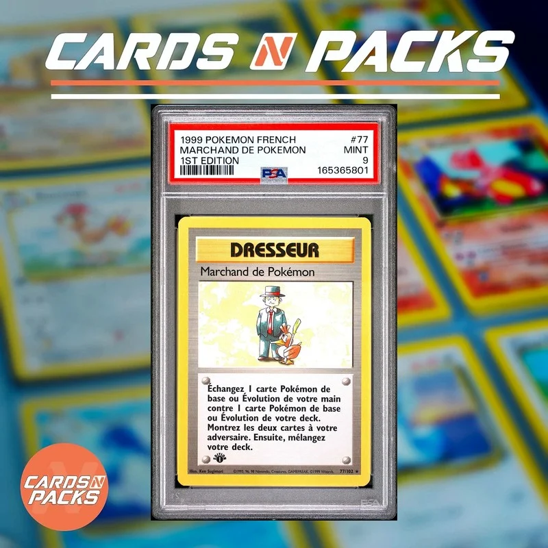Marchand de Pokémon 77/102 — PSA 9 - Cards N Packs