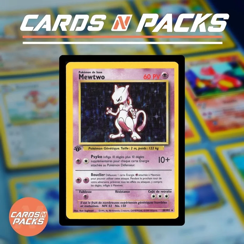 Mewtwo 10/102 Set de Base - Cards N Packs