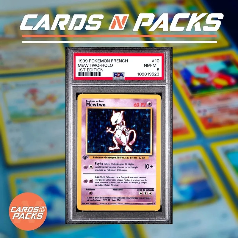 Mewtwo 10/102 Set de Base - Cards N Packs