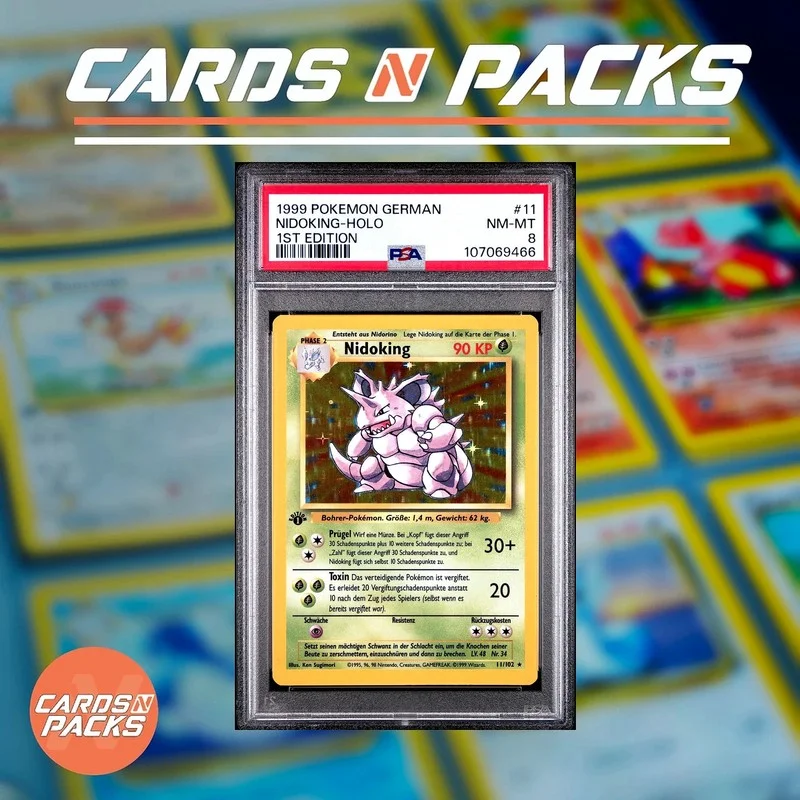 Nidoking 11/102 — PSA 8 - Cards N Packs