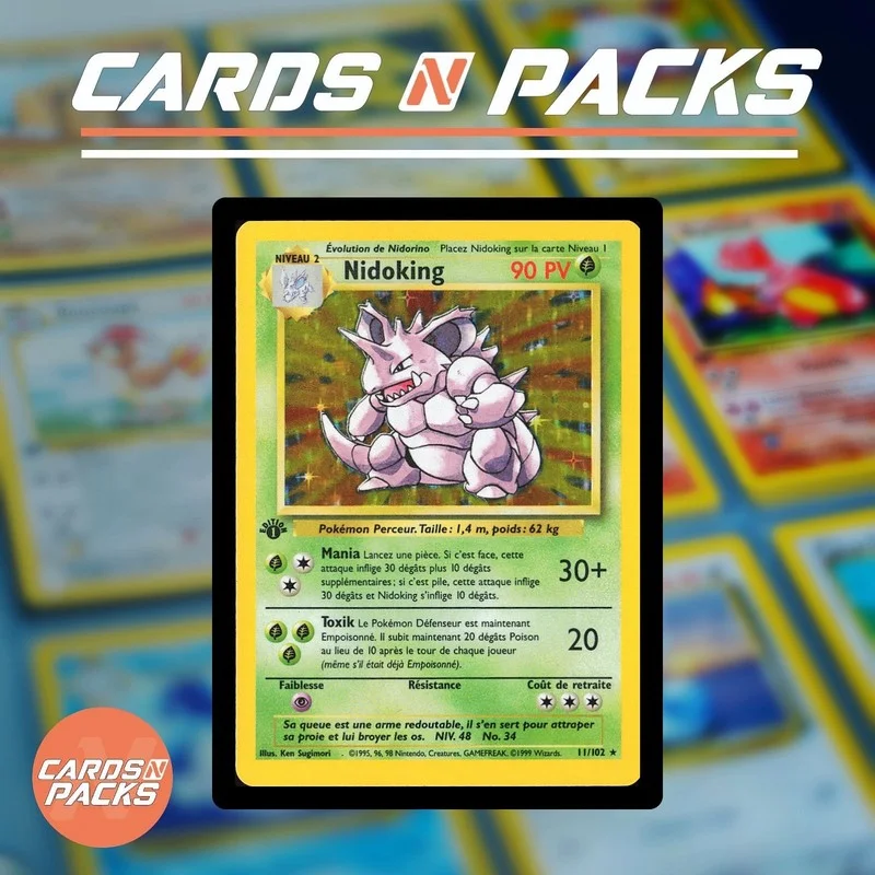 Nidoking 11/102 Set de Base - Cards N Packs