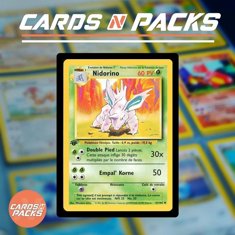 Nidoran 37/102 Set de Base - Cards N Packs