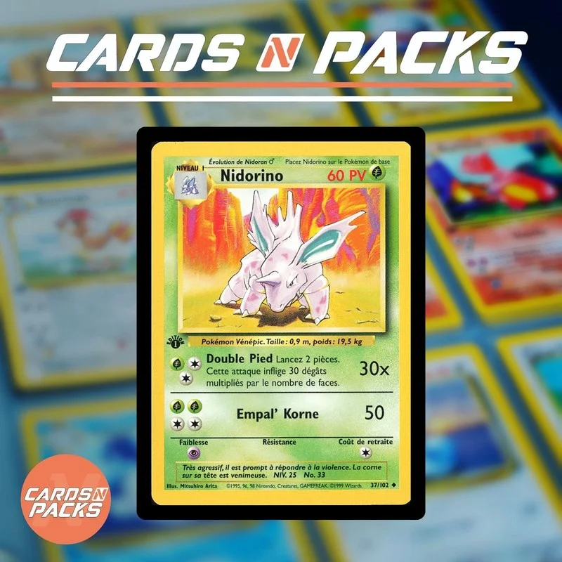 Nidorino 37/102 Set de Base - Cards N Packs