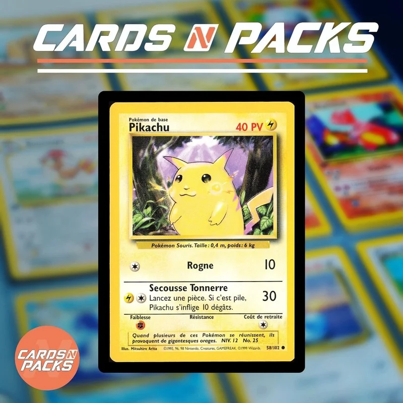 Pikachu 58/102 Set de Base - Cards N Packs